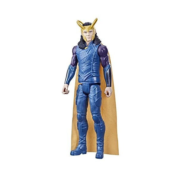 Marvel Avengers Titan Hero Series Collectible Loki Action Figure, Toy For Ages 4 and Up F2246, Black, 12-Inch