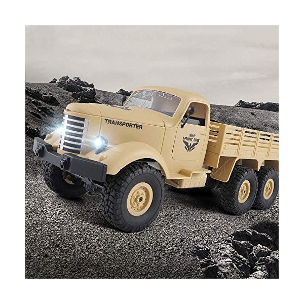 GLOYER Camionnette RC véhicule Tout-Terrain pour garçons, 6 Roues motrices, Camion télécommandé, modèle de Camion Lourd, Char