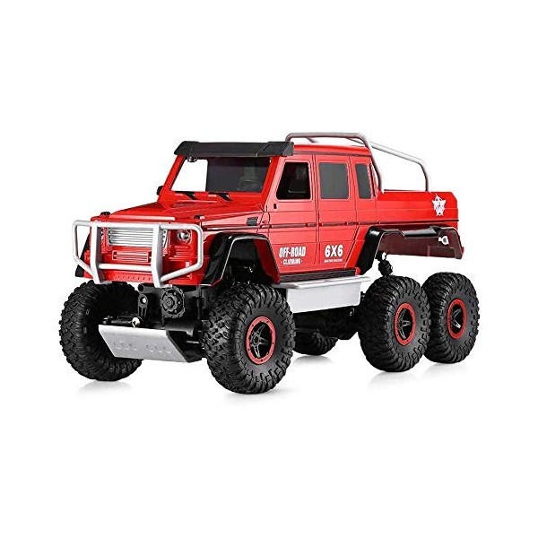 GLOYER Voiture électrique RC Camion télécommandé véhicule Tout-Terrain 6WD Voiture descalade LED lumières Voiture Haute Vite