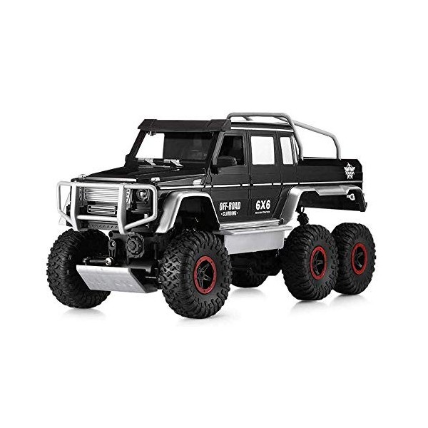 GLOYER Voiture électrique RC Camion télécommandé véhicule Tout-Terrain 6WD Voiture descalade LED lumières Voiture Haute Vite