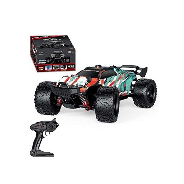 RC Buggy Voiture télécommandée Camion Course Tout-Terrain 2,4 GHz 4WD Voiture télécommandée Voiture de Cascade à Grande Vites