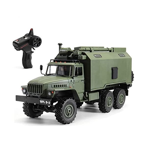 Camion Militaire RC, Voitures Militaires télécommandées Tout-Terrain, 2,4 GHz 6WD échelle 1:16, Jouet électrique de Transport