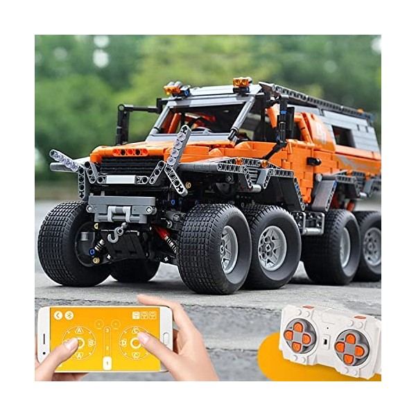 CELMAN Technique 8 x 8 Off-Roader Télécommande pour voiture « Avtoros Shaman » 2,4 GHz Bluetooth avec fonctions dalimentatio