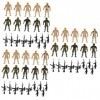 Toyvian 30 Pièces Soldats Articulés Soldat Jouets pour Garçons Soldat Playset Hommes Figurines Jouet Soldat Jouets pour Enfan