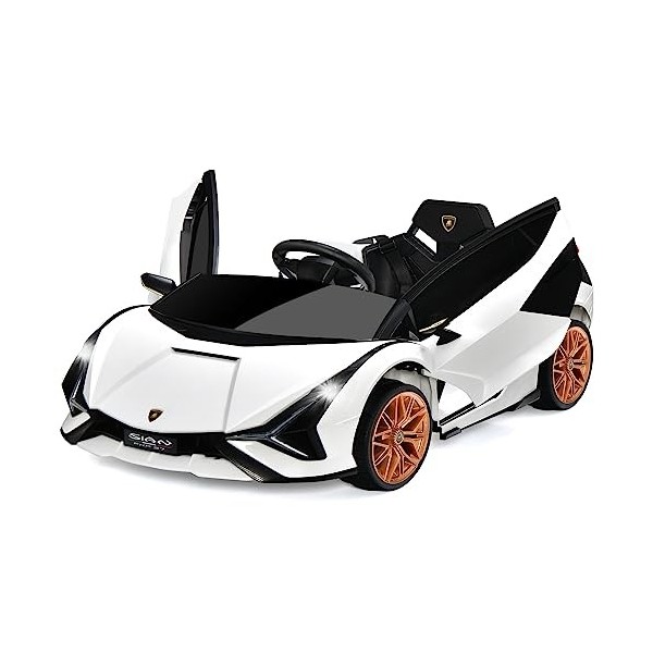 COSTWAY 12V Voiture Électrique Enfants avec Télécommande 2,4G, Véhicule
