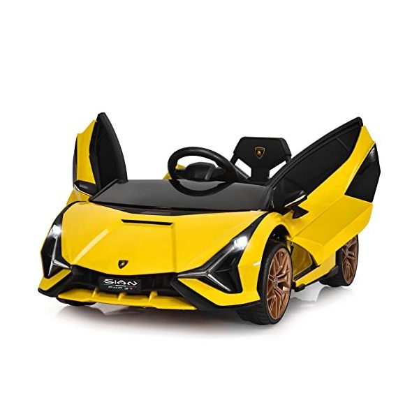 Lamborghini Voiture Électrique 12V Enfants Charge 25kg (Rouge