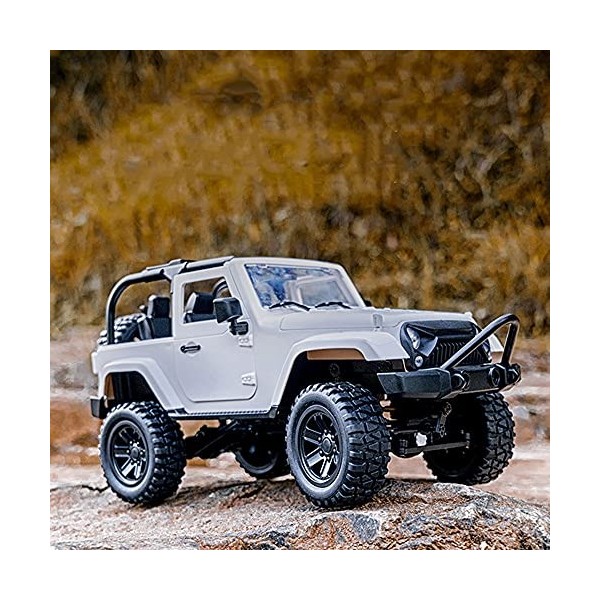 GLOYER Voiture radiocommandée Wrangler 1/18, véhicule Tout Terrain 4 × 4, Voiture télécommandée 2,4 G, camions radiocommandés