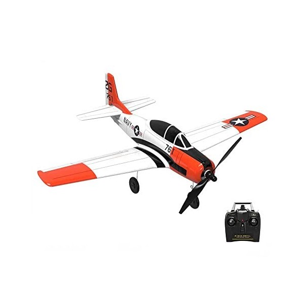 SUBECO Avion RC Avion télécommandé à 4 canaux prêt à Voler Avions RC pour Adultes, Cascade à 360 °, Facile et prêt à Voler, E