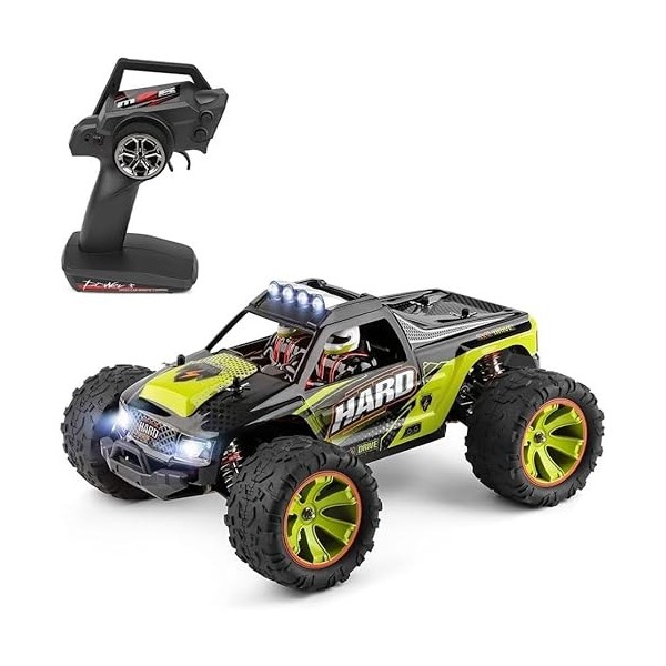 GLOYER 1/14 RC Pickup Truck, 2.4G châssis en Alliage à Grande échelle Voiture de Course télécommandée électrique, 4WD 50 KM/H