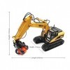 SZITW RC Grab Excavator Truck RC Truck 1/14 Grab Truck 16CH RC Digger Wood Ball Grabber Crawler Forage Car Engineering Cars T