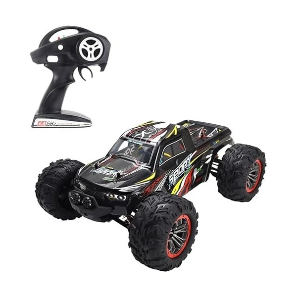 GUYANA RC Truck 1/10 Voiture de Course à Grande Vitesse, 45 km/h 4WD Véhicule Tout-Terrain 2,4 GHz Radio Télécommande Monster