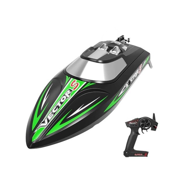 Bateau Télécommandé Rapide Pour Piscine Et Lac - Jouet RC Hors-bord électrique - Enfant Et Adulte - 9.8 X 7 Pouces