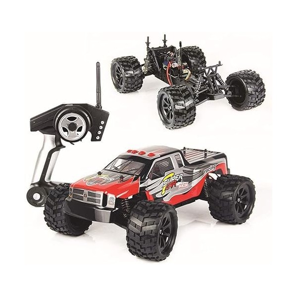 HEBXMF Voitures RC 2.4G alliage tout-terrain véhicule Rc 6 roues in