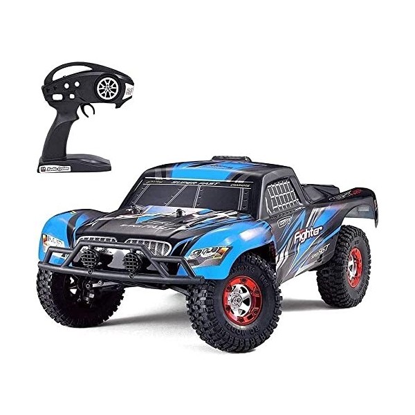 GLOYER Voiture de dérive RC pour Adulte 1/12 16,5 Voiture Rc Short Course Rally Truck 4WD Véhicule électrique Tout Terrain 