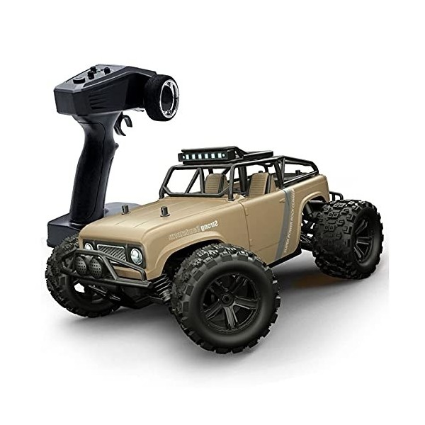 Grandes Voitures RC à léchelle 1:18, Vitesse de 50 km/h - Voiture télécommandée pour garçons 4x4 Tout-Terrain Monster Truck 