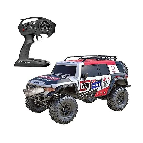 SUBECO Voitures RC à léchelle 1:10, Monster Truck RC, Vitesse de 15 km/h, Voitures RC Rapides pour Enfants et Adultes, Cadea