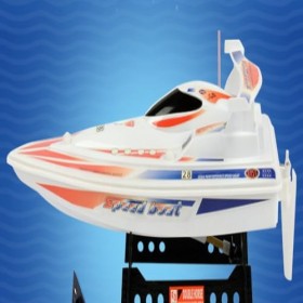 BOMDOG Grand Bateau télécommandé à Grande Vitesse, Chargement 2.4G, modèle de Bateau de Guerre, modèle de dérive compétitif e