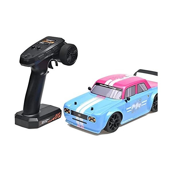 GUYANA GT RC Drift Racing Car 1/16 échelle télécommande Drift Voiture Jouet Cadeau pour Les Enfants, 4WD 45KPH Haute Vitesse 