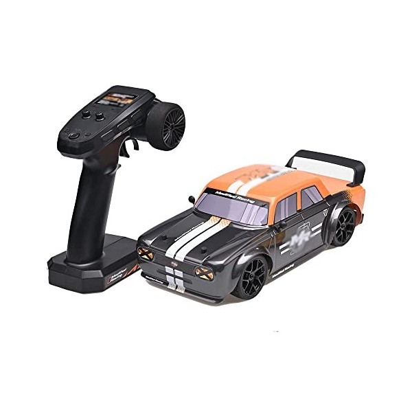 GUYANA GT RC Drift Racing Car 1/16 échelle télécommande Drift Voiture Jouet Cadeau pour Les Enfants, 4WD 45KPH Haute Vitesse 