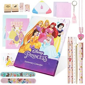 Disney Calendrier de lAvent Fille Princesse Disney 2023 Petits Jouets et Papeterie