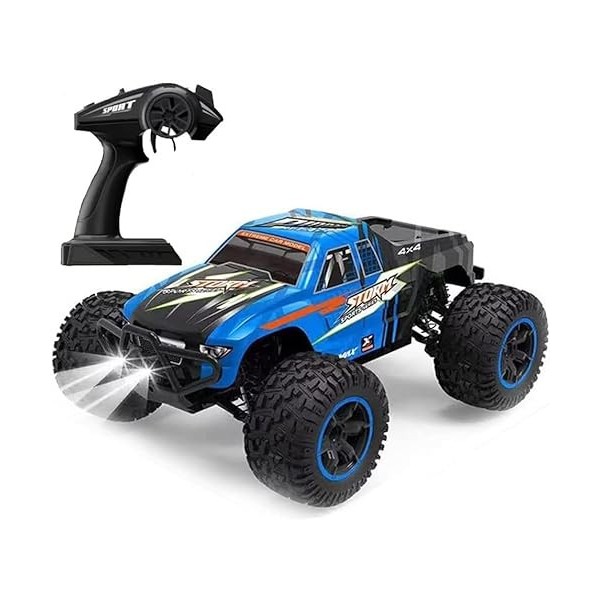 GUYANA Voiture RC Tout Terrain à léchelle 1:10, véhicule électrique 4 Roues motrices à Grande Vitesse de 55 km/h avec téléco