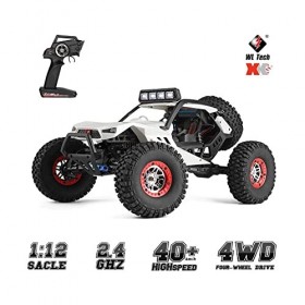 OSBELE 1/12 Voiture RC Voiture sur chenilles 40 km/h Camion RC 4WD avec Phare Télécommande Véhicule Tout-Terrain 2.4G Voiture