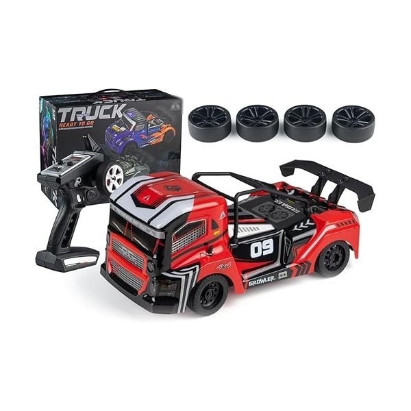GUYANA 1:16 Échelle RC Car Desert Buggy Haute Vitesse 35 km/h + 4x4 Voitures de Course Rapides RTR Racing 2,4 GHz Radio Téléc