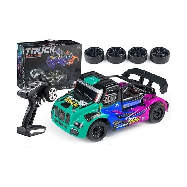 GUYANA 1:16 Échelle RC Car Desert Buggy Haute Vitesse 35 km/h + 4x4 Voitures de Course Rapides RTR Racing 2,4 GHz Radio Téléc