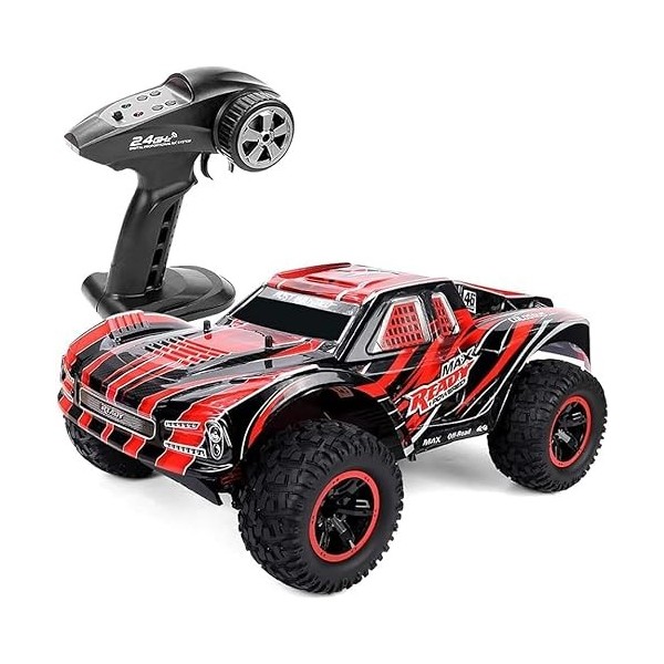 1:10 échelle RC Monster Truck 45 km/h Vitesse 4X4 Hors Route Camion télécommandé, Voitures RC électriques Tout Terrain Jouets