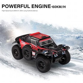 PRENDRE Camion télécommandé pour Adultes, Voiture RC Haute Vitesse 60 km/h à léchelle 1:12, 4 Roues motrices 2,4 GHz Tout-Te