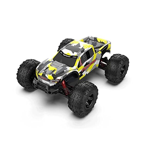 Voiture RC tout-terrain à léchelle 1/10, véhicule électrique 4 roues motrices à grande vitesse 48 km/h avec télécommande 2,4