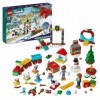 LEGO 41758 Friends Le Calendrier de l’Avent 2023, avec 24 Cadeaux Surprises Dont 8 Figurines danimaux, 2 Mini-Poupées et des