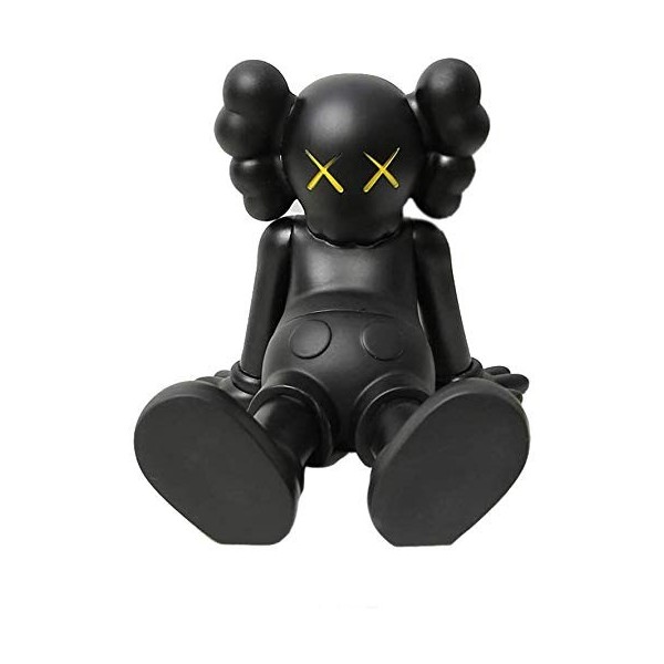 Prototype KAWS Original Faux Compagnon Modèle Art Jouets Action Figure à collectionner Modèle Noir 15 cm