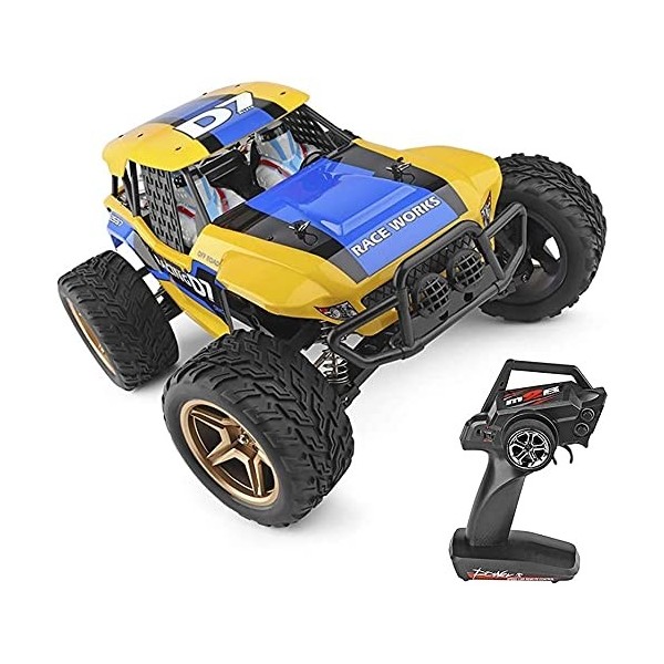 UimimiU 1/12 4WD Voiture de contrôle à distance rapide tous les terrains hors route RC Monster véhicule voiture désert buggy 