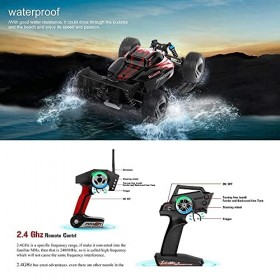 SYLYCS Voitures RC pour Adultes 1:18 camions RC, Voiture télécommandée à Grande Vitesse de 50 km/h, Camion Monstre Tout-Terra