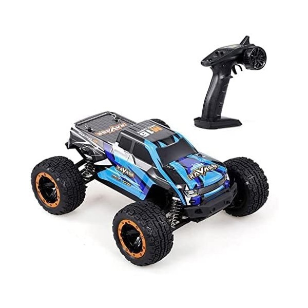 Voiture télécommandée pour enfants et adultes 4x4 1:16 Grandes voitures RC sans balais à plus de 45 km de vitesse - Monster T