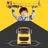 UimimiU Voiture de contrôle à distance grande Rc Camion de remorquage Forklift Bulldozer Enfants Hobby Toys Rc Camion à benne