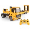 UimimiU 1:20 Échelle Rc Camion à lit plat,télécommande avec camion à benne basculante,2,4 Ghz camion,camion,son du moteur de 