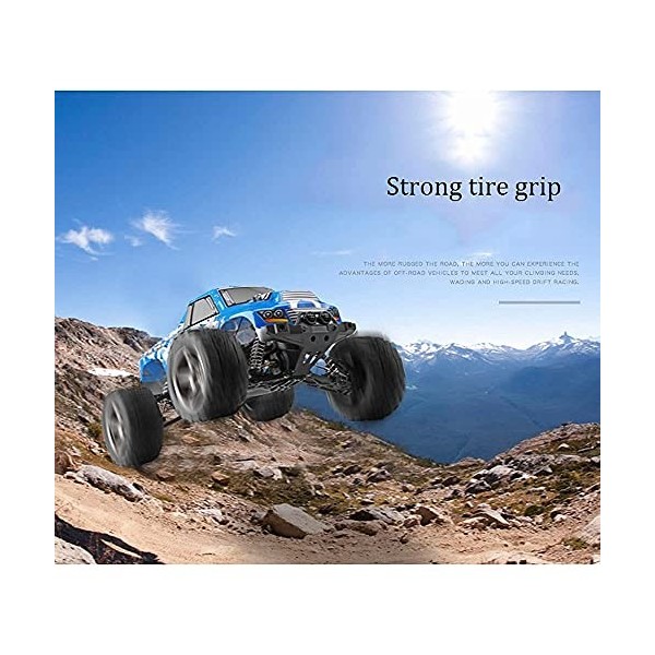 SYLYCS 1:12 à Grande échelle Monster Truck Rock Crawler, Télécommande 4WD 45 km/h Camion de Voiture Tout-Terrain RC, Tout Ter