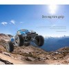 SYLYCS 1:12 à Grande échelle Monster Truck Rock Crawler, Télécommande 4WD 45 km/h Camion de Voiture Tout-Terrain RC, Tout Ter