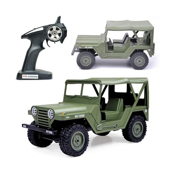 Camion RC Véhicule Tout-Terrain Voiture télécommandée Enfants Haute Vitesse ​​2,4GHz Voiture de Course électrique Terrain Rad