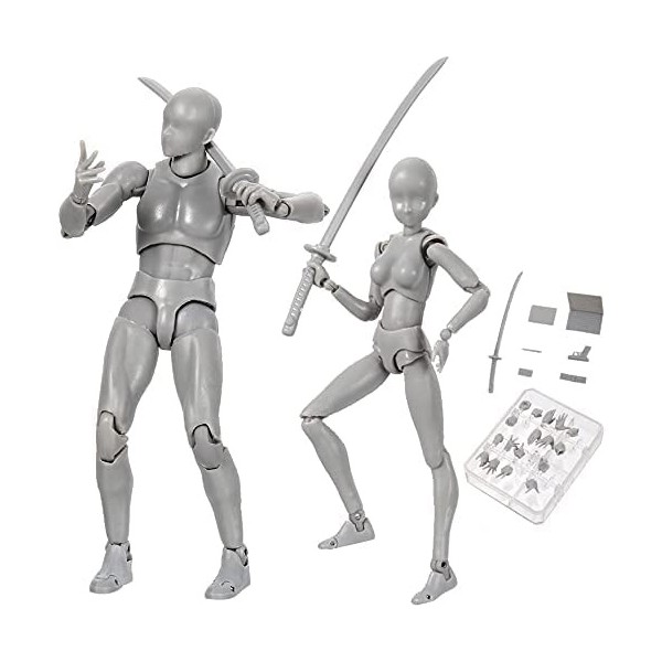 Figurines daction Body-Kun DX & Body-Chan DX en PVC Modèle SHF Enfants Collector Toy Gift Model Mannequin Dessin Modèles pou