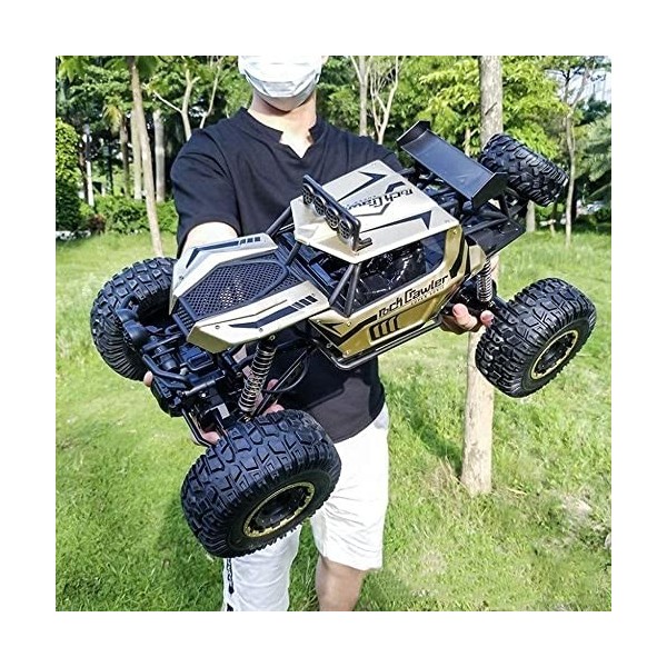 XNJIA Grande Voiture 4WD RC 2.4Ghz sans Fil électrique RC Monster Truck Voiture télécommandée Tout Terrain Hors Route RC Cami