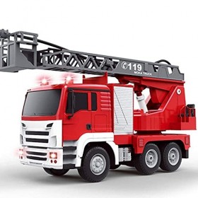 Giant Rc Car Simulation pour Enfants 2.4G Camion de Pompier télécommandé Camion déchelle à Jet deau télécommandable Big Wat