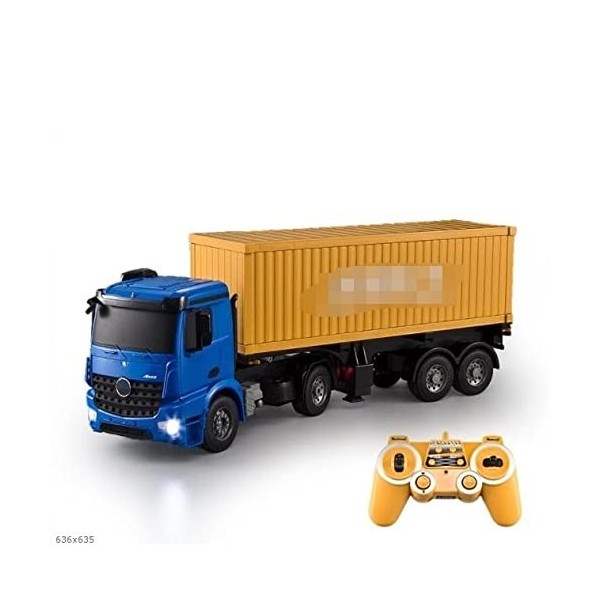 UimimiU Remorque de conteneur de camion de camion à distance de la télécommande de grande taille Rc Modèle de voiture Toy 2.4