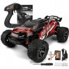 ULLGO Grandes voitures RC 1:10 grande taille haute vitesse télécommande voiture garçons jouet 4 roues motrices hors route RC 