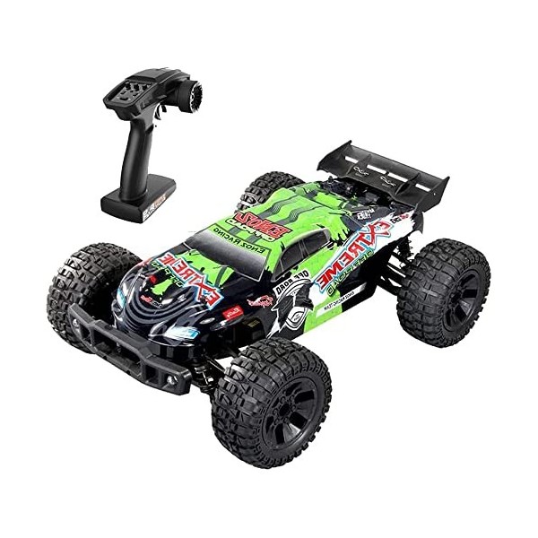 QAQQVQ RC Cars 40KM/H Voiture Télécommandée Haute Vitesse 4WD 1:18 Échelle Monster Truck pour Enfants Adultes, Tout Terrain H