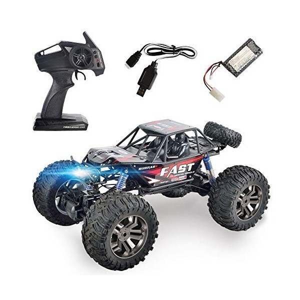 KALWAX 1: 8 Télécommande Véhicule Tout-Terrain 2.4 sans Fil Escalade Tout-Terrain Télécommande Voiture Anti-Chute Camion Modè