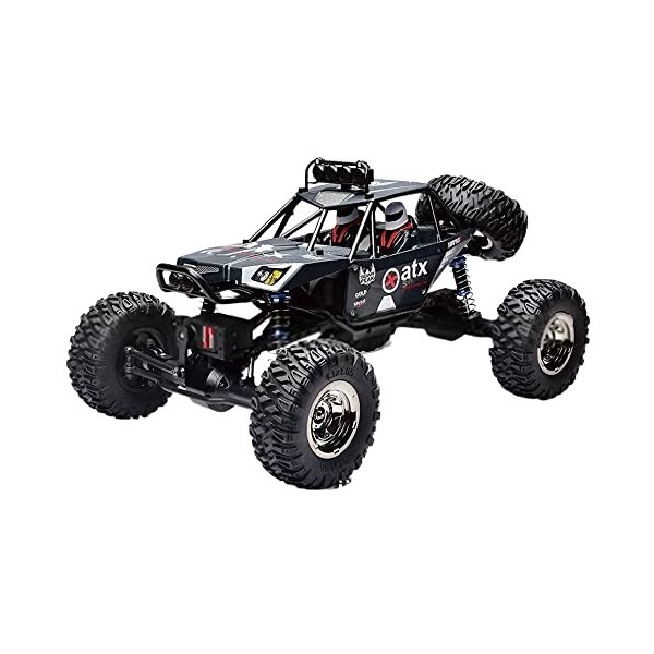 QIYHBVR 1/12 Échelle RC Voitures 4WD Télécommande Camion Haute Vitesse 390 Motorisé, 2.4Ghz Tout Terrain Hobby Camion avec Lu