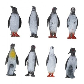 HOOTNEE 8 Pièces Jouets De Table De Sable Micro Jouets Puzzle Jouet Mignon Océan Animaux De LAntarctique Ensemble Jouets Min